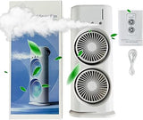 VENTILADOR DOBLE HUMIDIFICADOR + LUCES