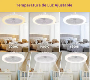 FOCO LED AHORRADOR CON VENTILADOR